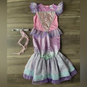 Pink and Purple Mermaid Costume for Kids